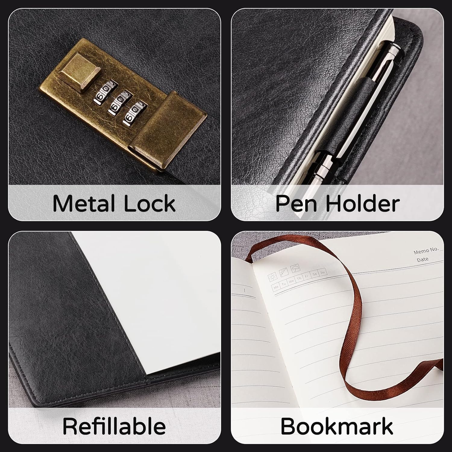 Detalle de WEMATE A5 Journal with Lock