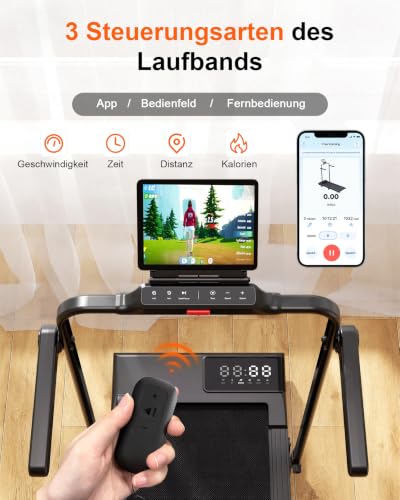 Thumbnail 10 de Superun Walking Pad mit Steigung, KI-Trainer und App, 1–12 km/h