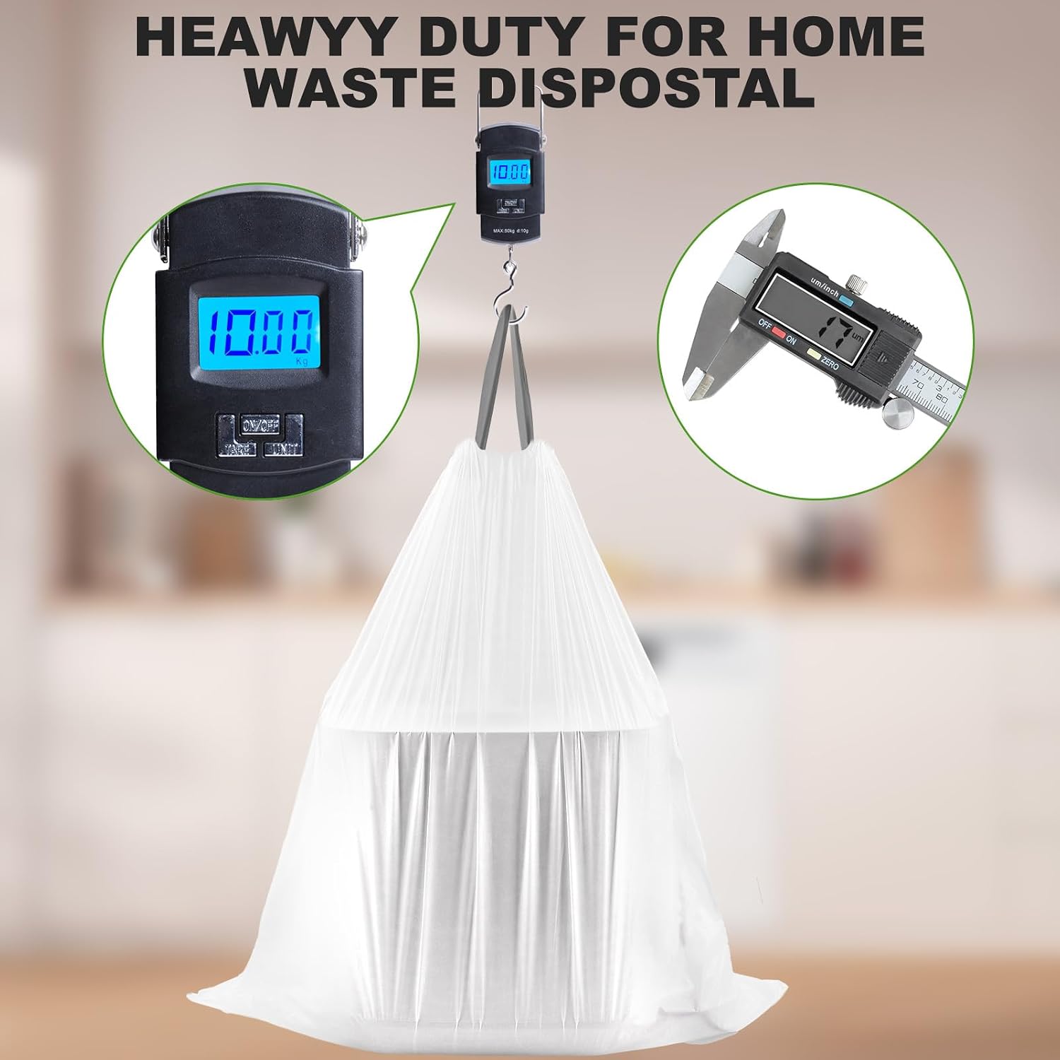 Thumbnail 2 de CORESLUX 50L Bin Liners Drawstring Bags