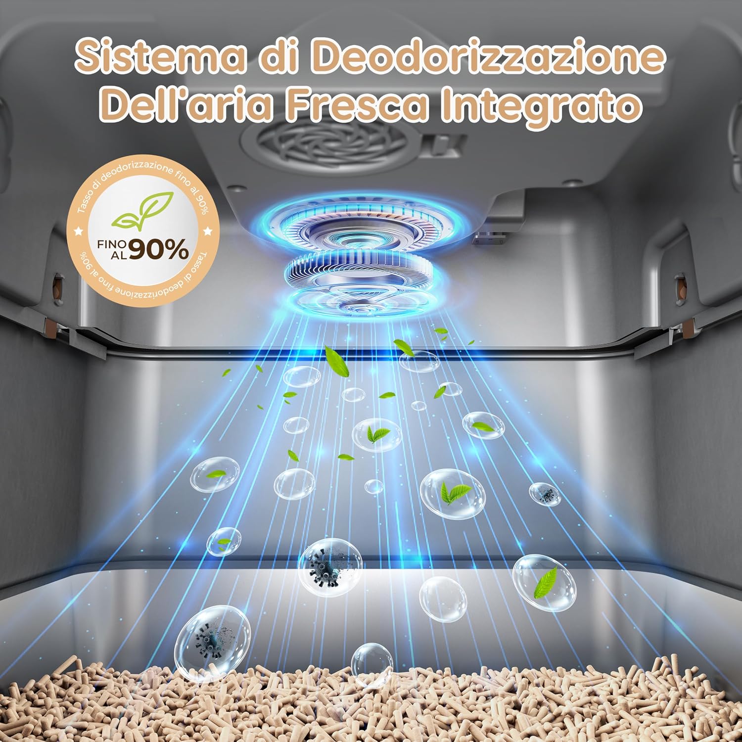 Detalle 2 de PalNests lettiera per gatti XXL in acciaio