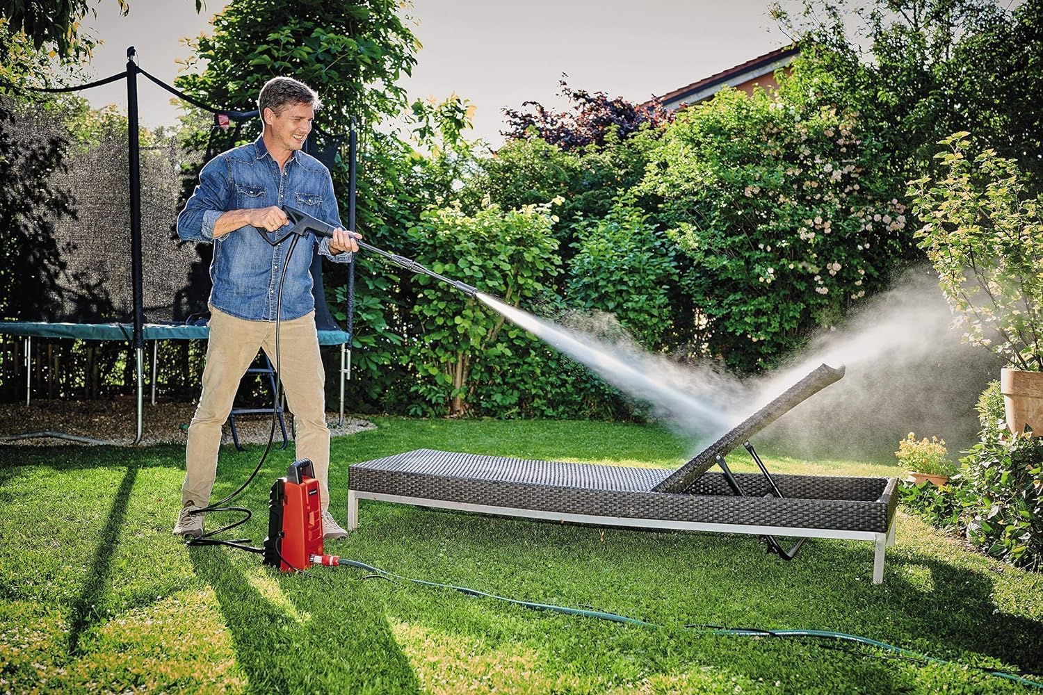 Thumbnail 2 de Einhell TC-HP 90 1200W high-pressure cleaner (max 90 bar) with 3m hose and integrated filter
