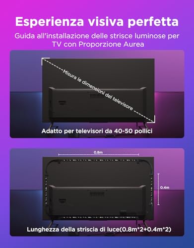 Thumbnail 7 de Govee TV LED Backlight RGBIC 2,4M per TV 40-50 pollici