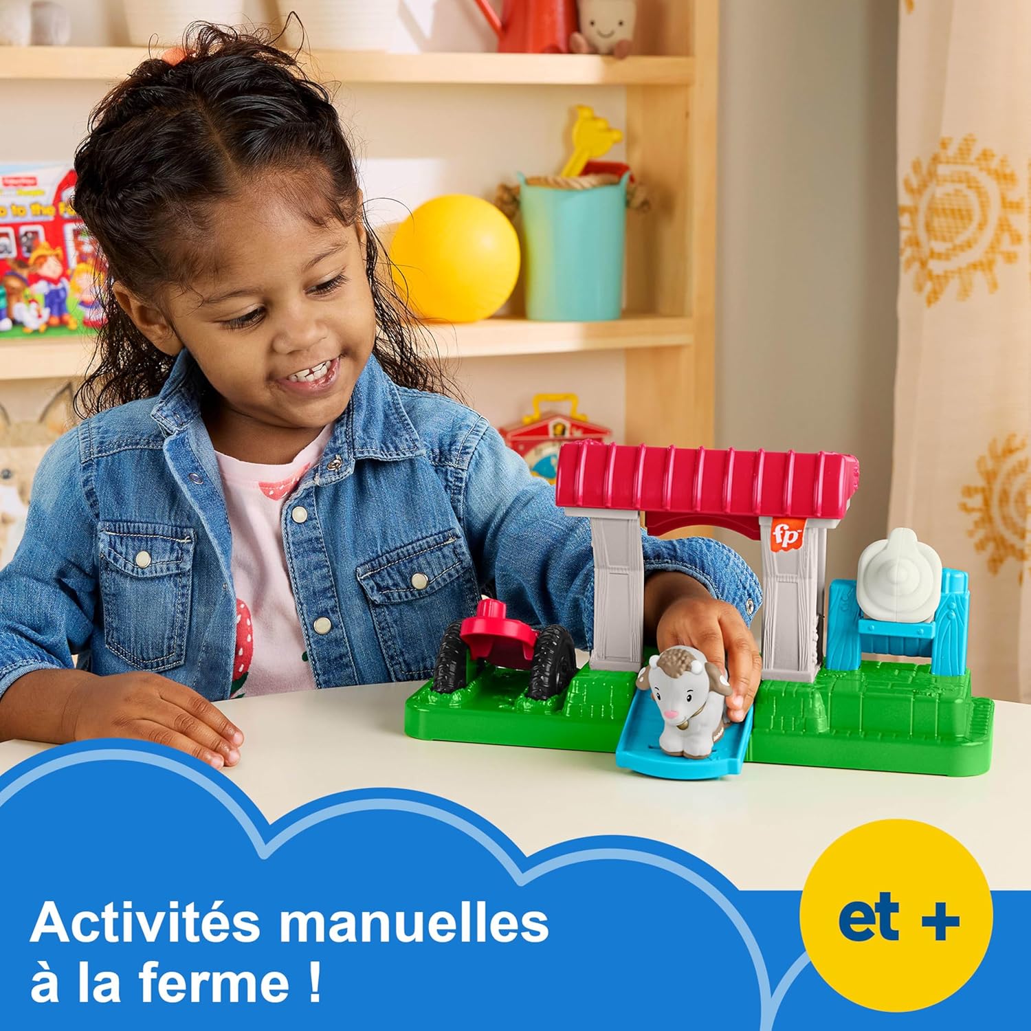 Thumbnail 1 de Fisher Price Coffret pour tout-petits La Chèvrerie des Little People (HWR85) avec 2 figurines et accessoire
