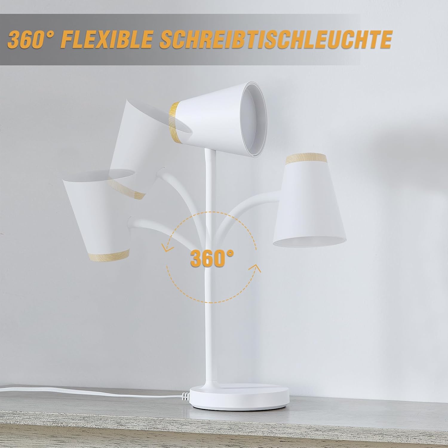 Thumbnail 1 de GyroVu Schreibtischlampe mit dimmbarer LED und Touch-Steuerung für Kinder & Lernplatz