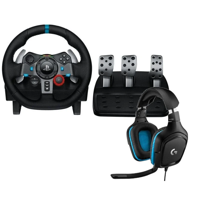 Detalle de Logitech G29 Driving Force + G432 Auriculares Gaming 7.1