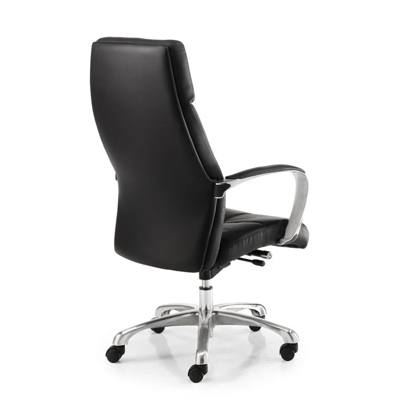 Thumbnail 3 de Euromof Dublín Sillón Oficina Respaldo Alto Ecopiel Negra