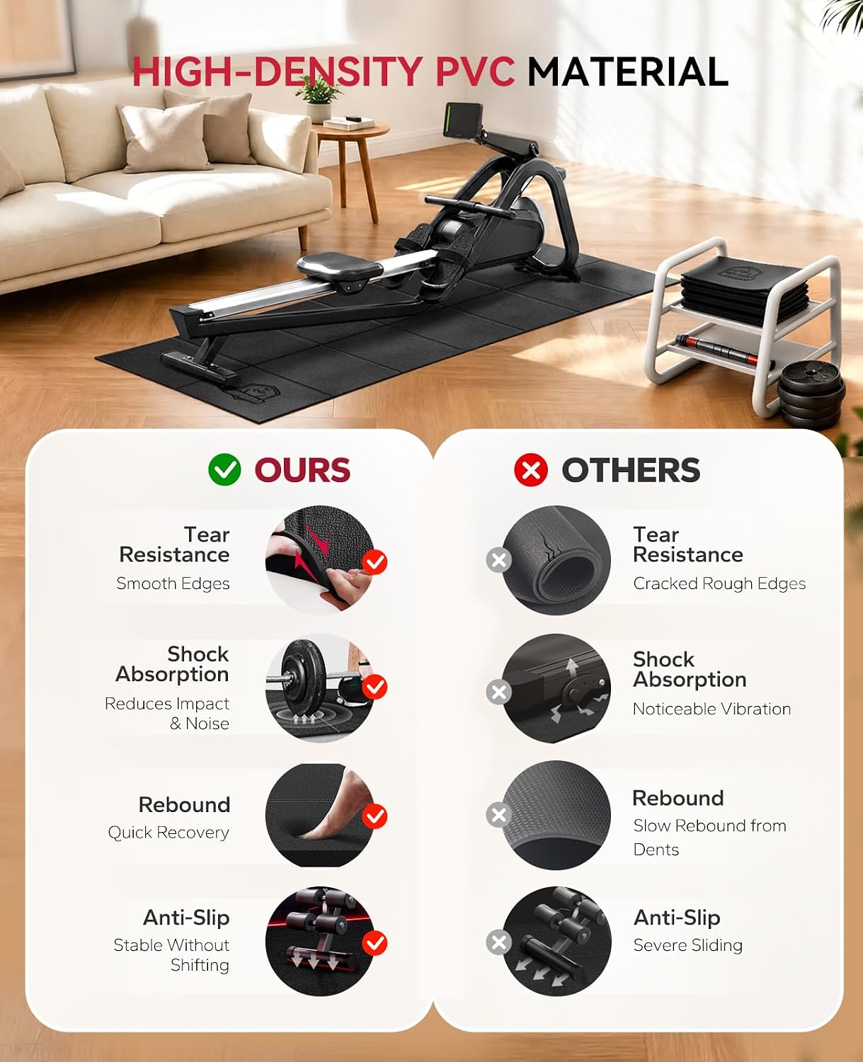 Thumbnail 2 de HAPBEAR Foldable Treadmill Mat 200×90cm 🧘
