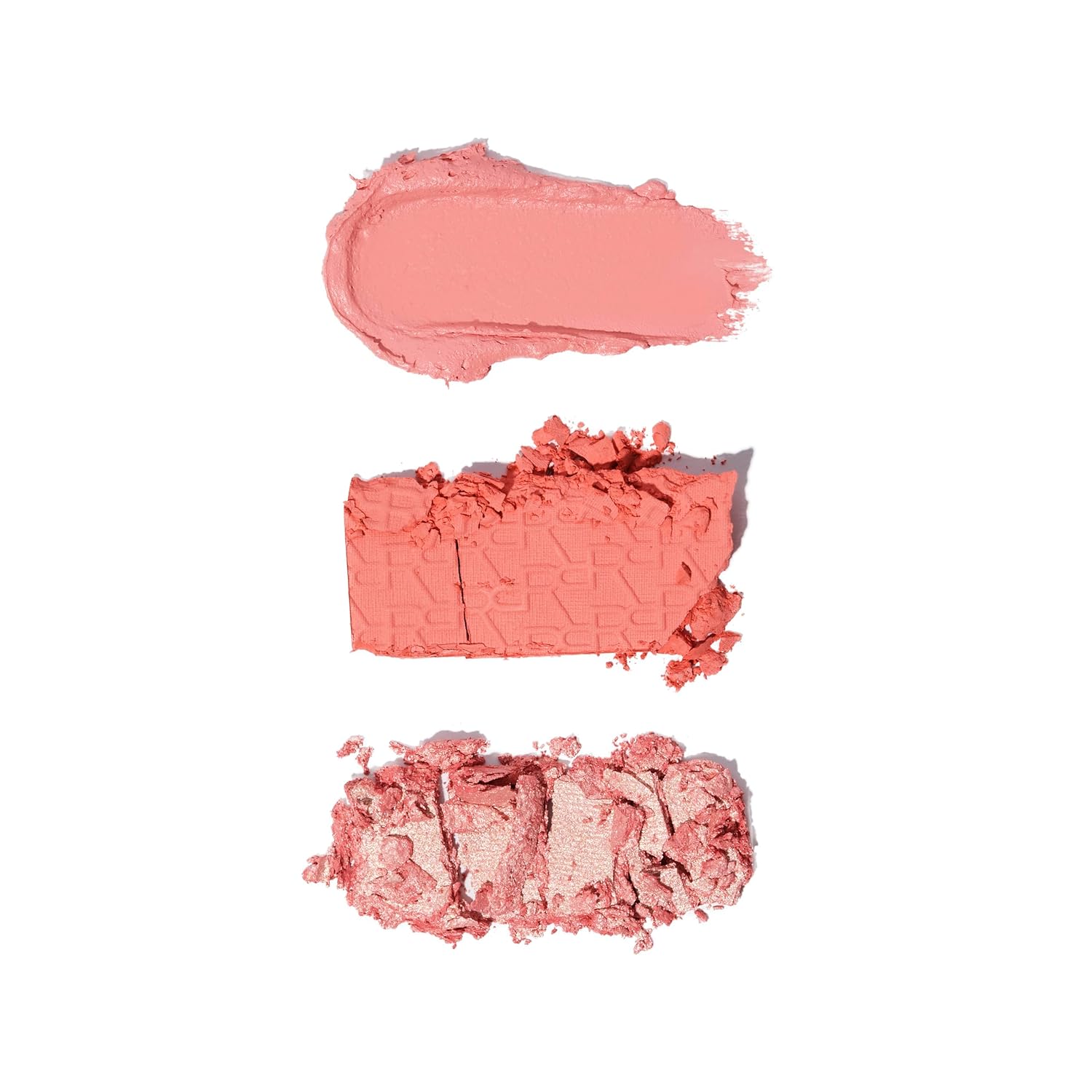 Detalle 2 de Revolution Blush Icon Palette (Authentic Peach) – Hochpigmentierte Creme- & Puder-Rougepalette