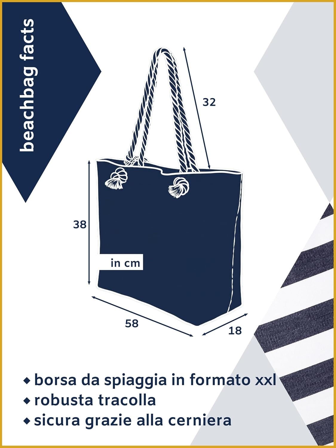 Thumbnail 2 de MASADA Grande borsa da spiaggia idrorepellente