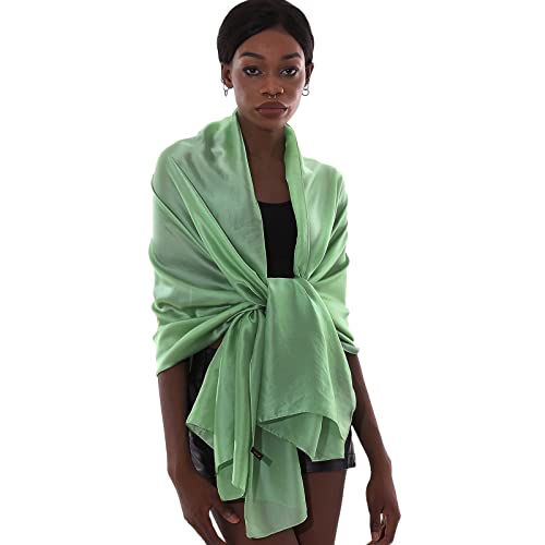 Thumbnail 1 de PIOYMEYA Chal Verde Mujer – Estola Foulard para Boda y Fiesta