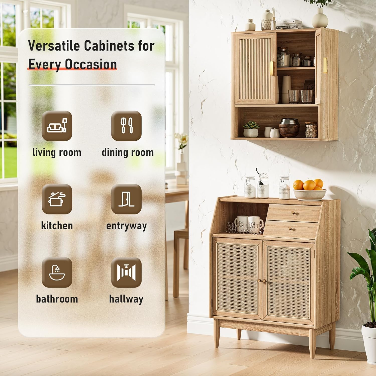 Thumbnail 4 de INNOD Bathroom Wall Storage Cabinet 1-shelf