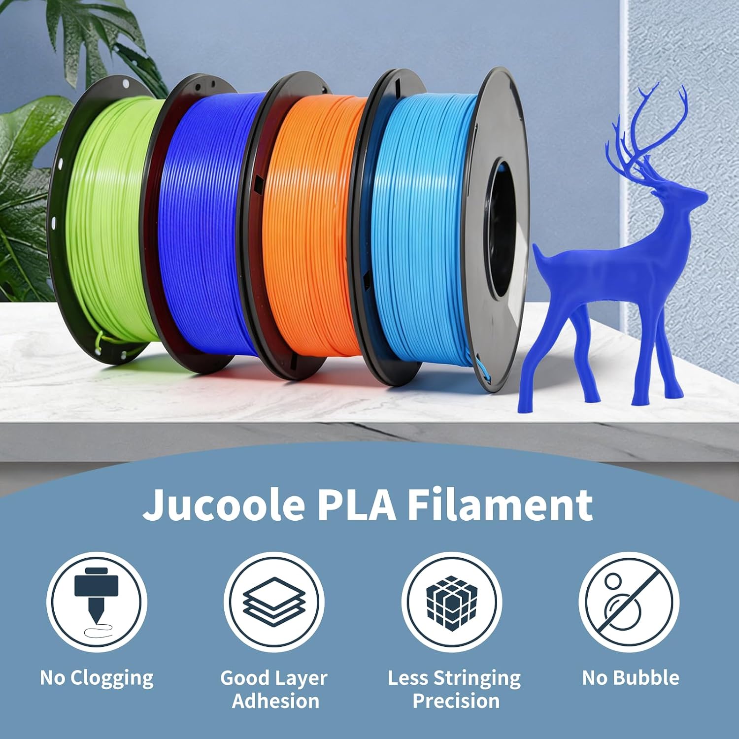 Detalle de Jucoole PLA 3D Printer Filament 1.75mm
