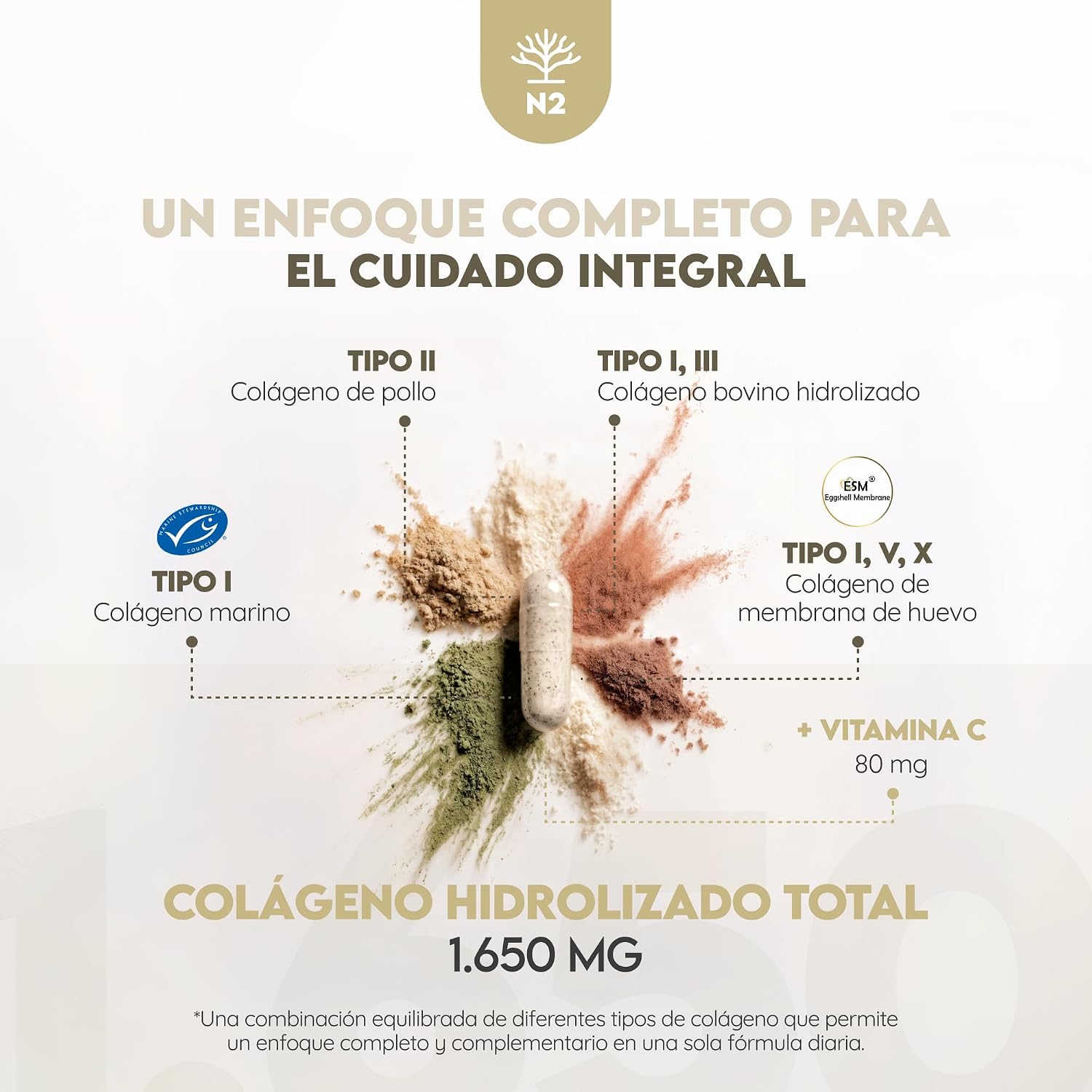 Thumbnail 4 de N2 Natural Nutrition Colágeno Hidrolizado 1650mg