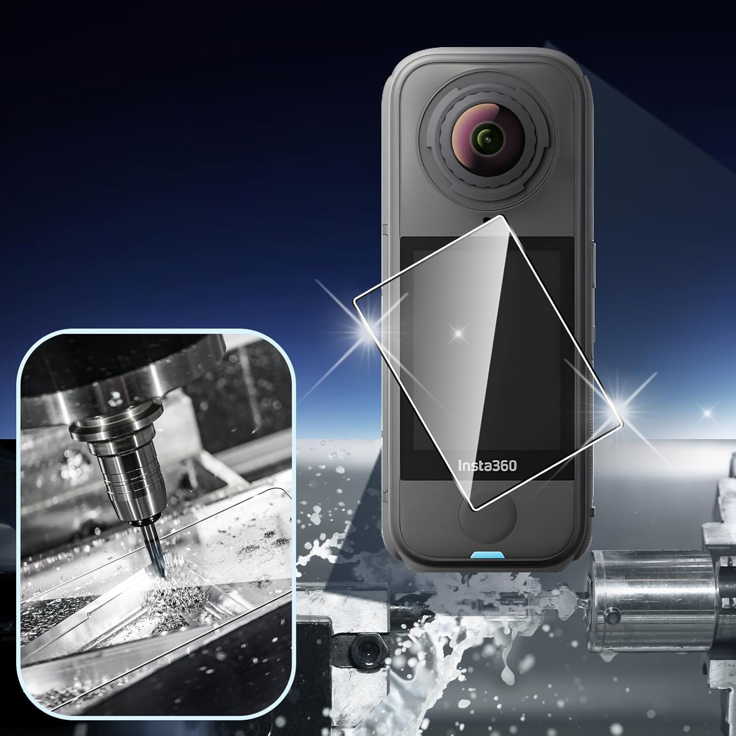 Thumbnail 5 de Yenwen Schutzfolie Insta360 X4 Air 9H