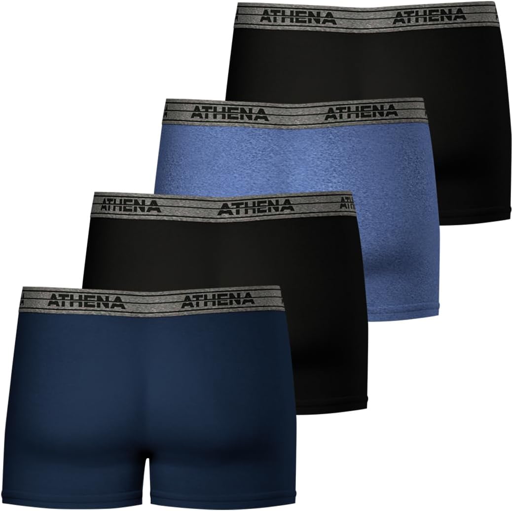 Thumbnail 2 de Athena – Lot de 4 Boxers Homme Ecopack : coton stretch respirant et confort ergonomique