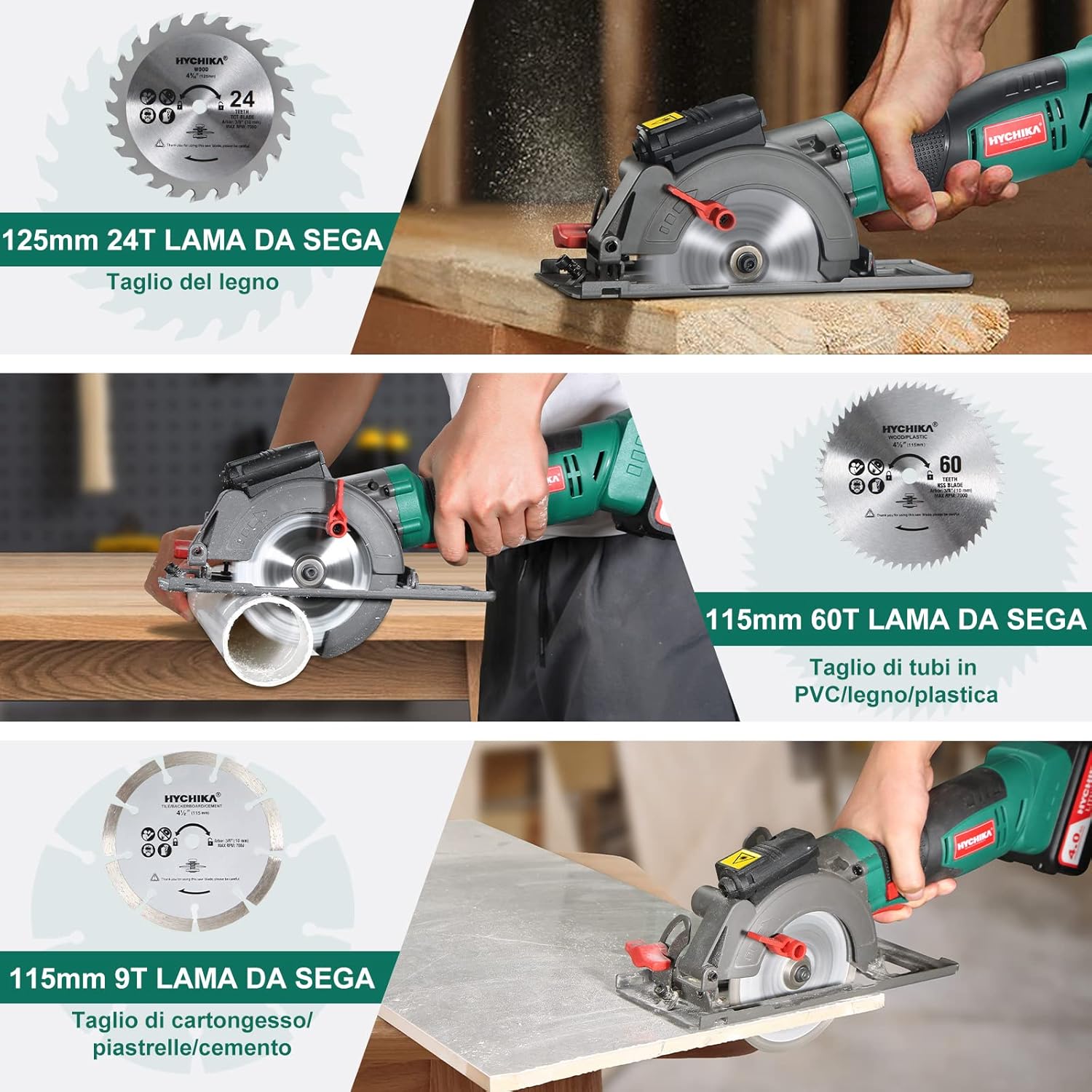 Detalle de HYCHIKA Sega Circolare 18V 3500RPM