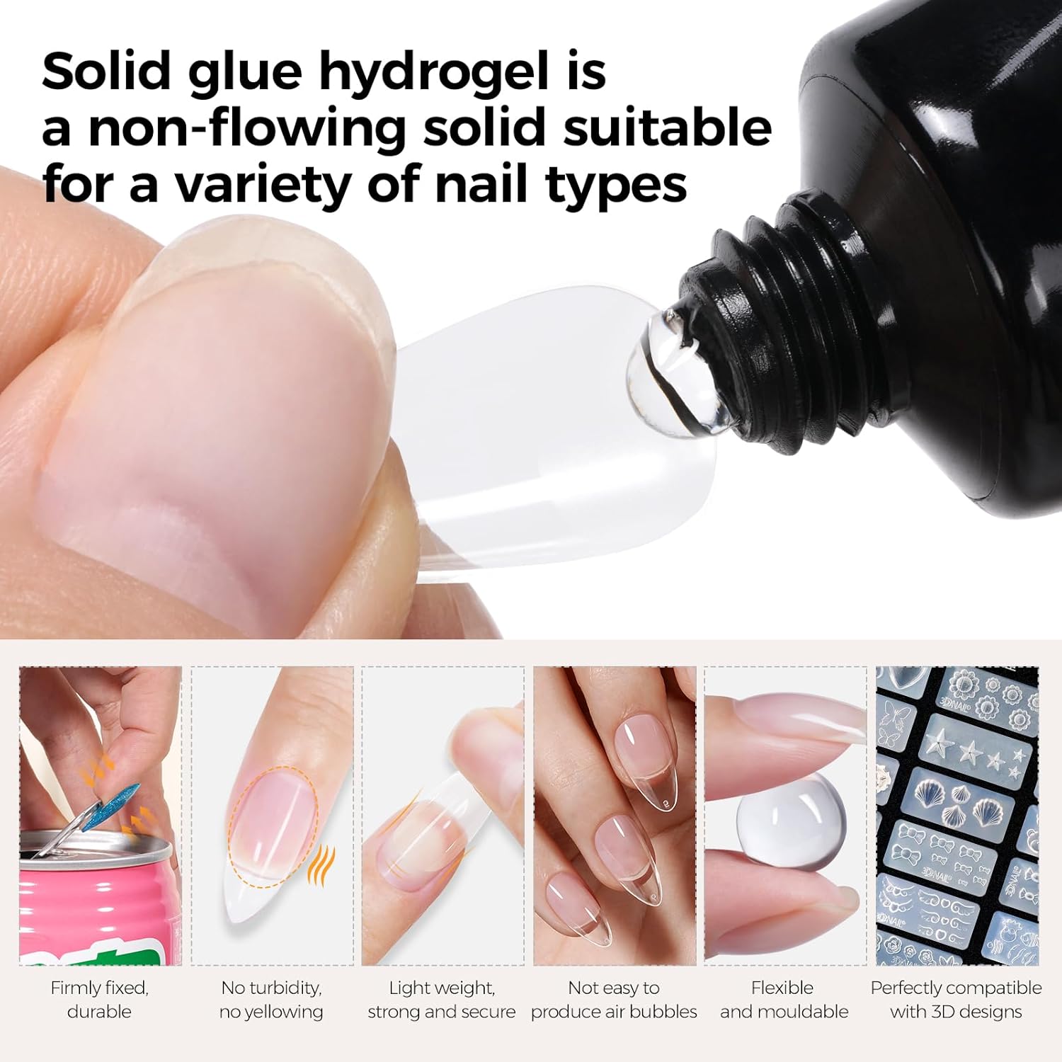 Detalle de TOMICCA Solid Nail Glue Gel 15g — nail adhesive 💅