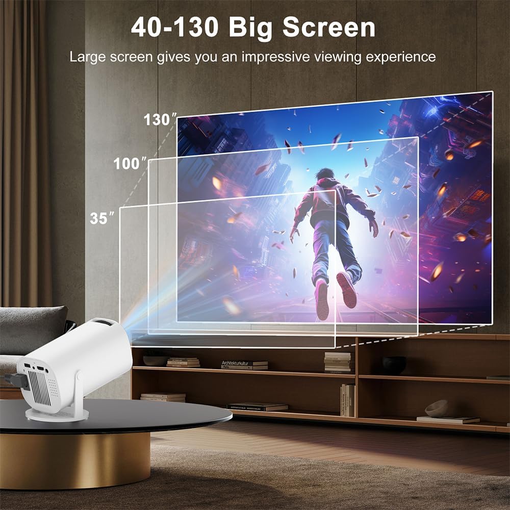 Thumbnail 2 de Mini Beamer – Smart Projektor Full HD 1080P mit WiFi 6, Bluetooth 5.2 und Android-TV