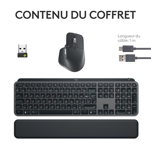 Thumbnail 8 de Logitech MX Keys S Combo : Clavier et Souris Sans Fil avec Repose Poignet