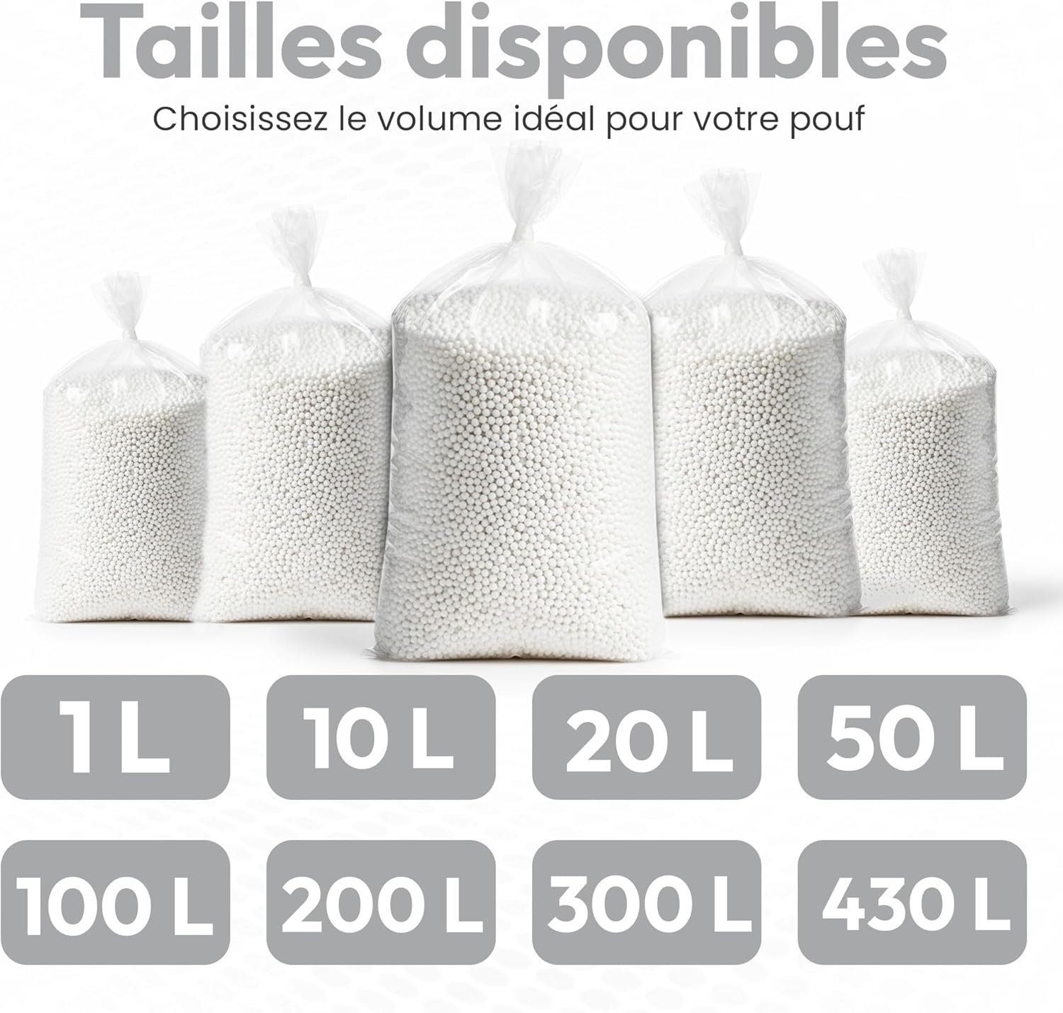 Thumbnail 5 de Lazy Bag Original – Perles en EPS pour remplir des sacs à fèves (10 litres)