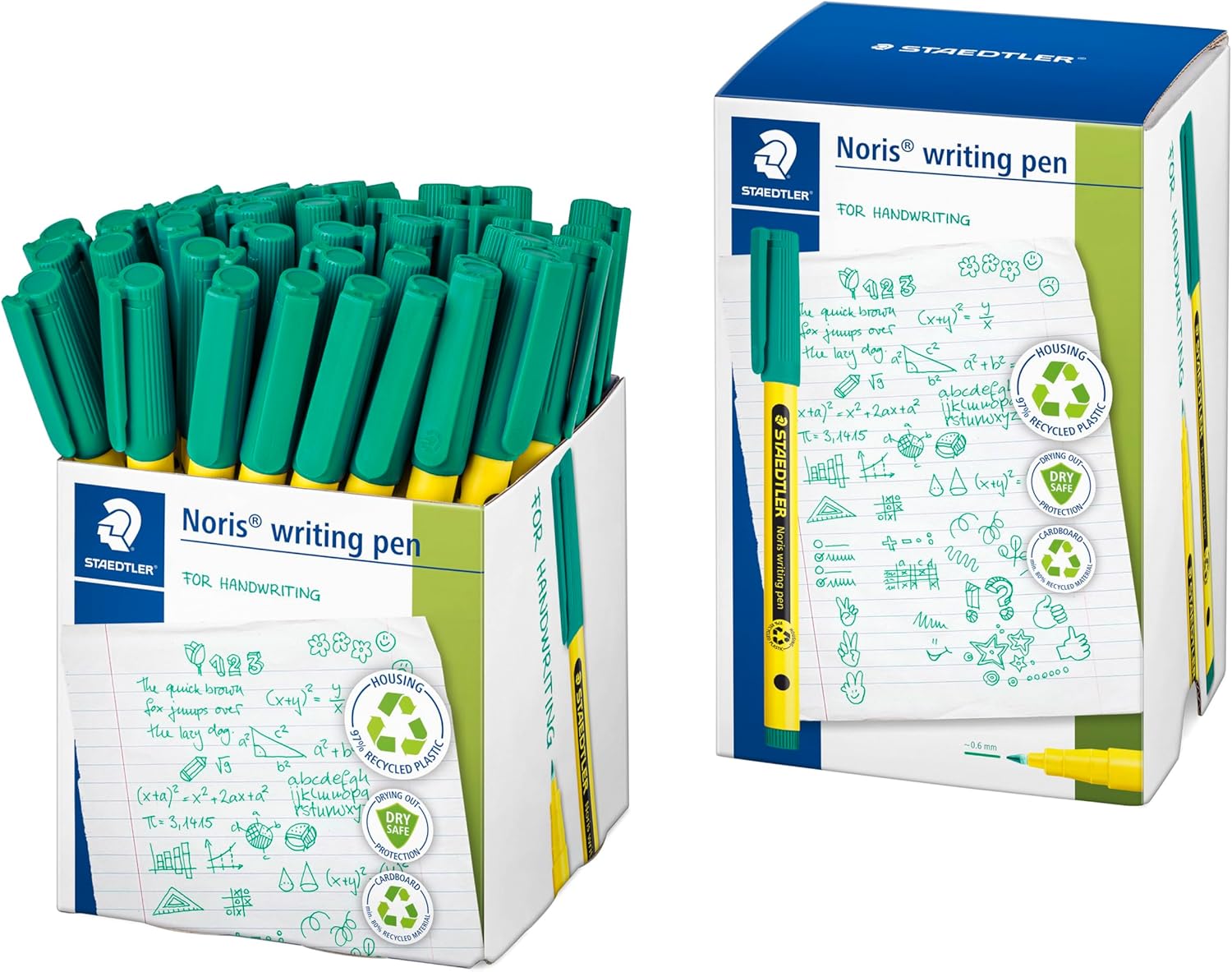 Thumbnail 5 de STAEDTLER Noris Handwriting Pen – Pack of 10 Assorted Colours (0.6mm)