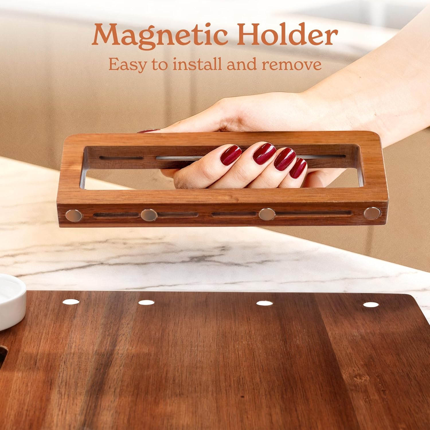 Thumbnail 2 de SMIRLY Charcuterie Boards Set - Large Acacia Cheese Board Set
