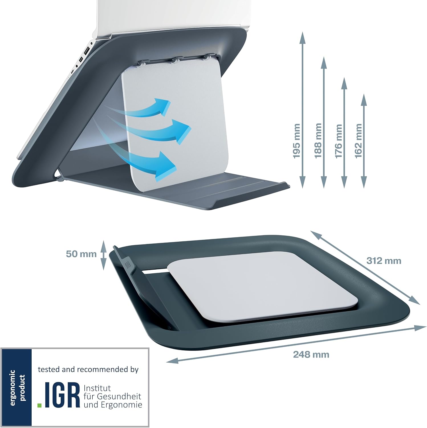 Detalle 2 de Leitz Supporto per laptop 4 altezze