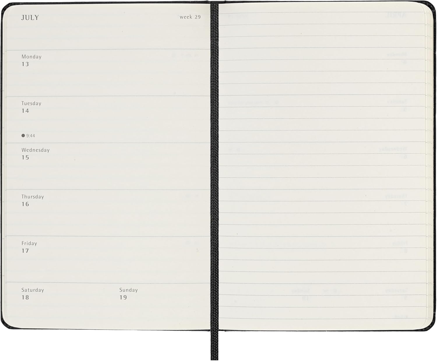 Thumbnail 4 de Moleskine Weekly Planner 2026 Pocket 9 x 14 cm