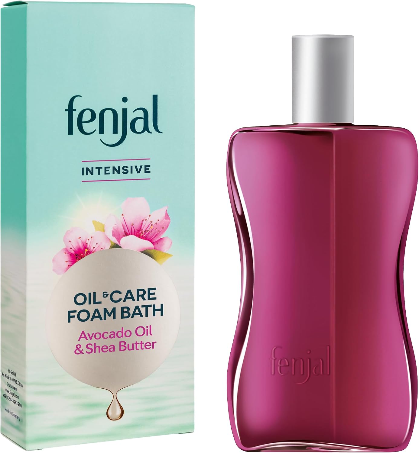 Detalle de Fenjal Intensive Oil & Care Foam Bath: Luxurious Bubbles with Avocado Oil & Shea Butter (200 ml)