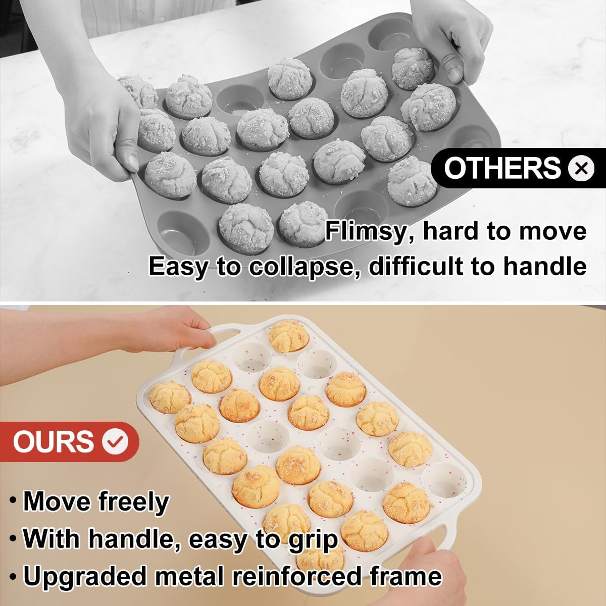 Detalle 2 de CAKETIME Mini Muffin Pan 24-Cup