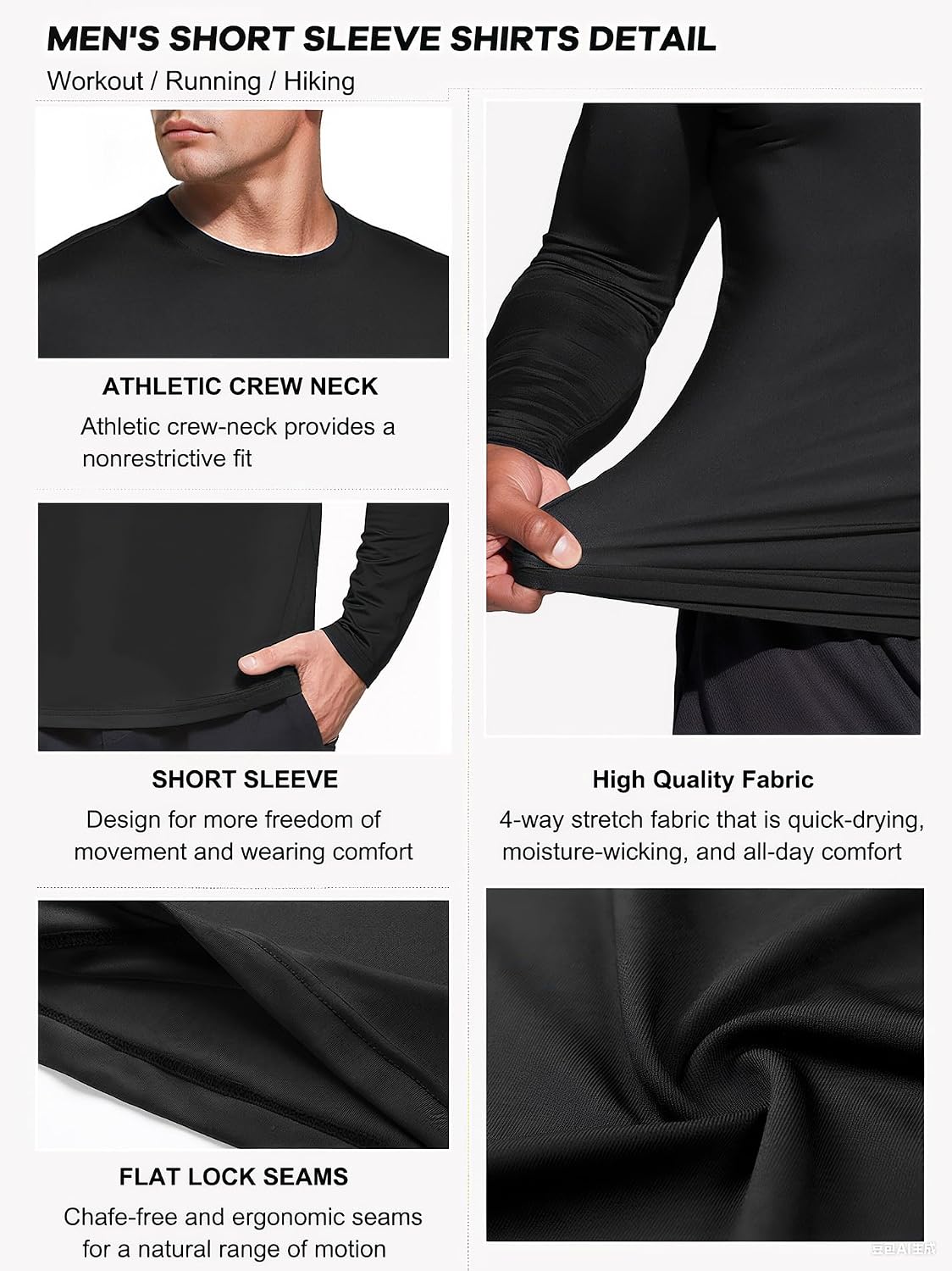 Thumbnail 5 de Boyzn Men's Performance Long Sleeve T-Shirt 1 pack