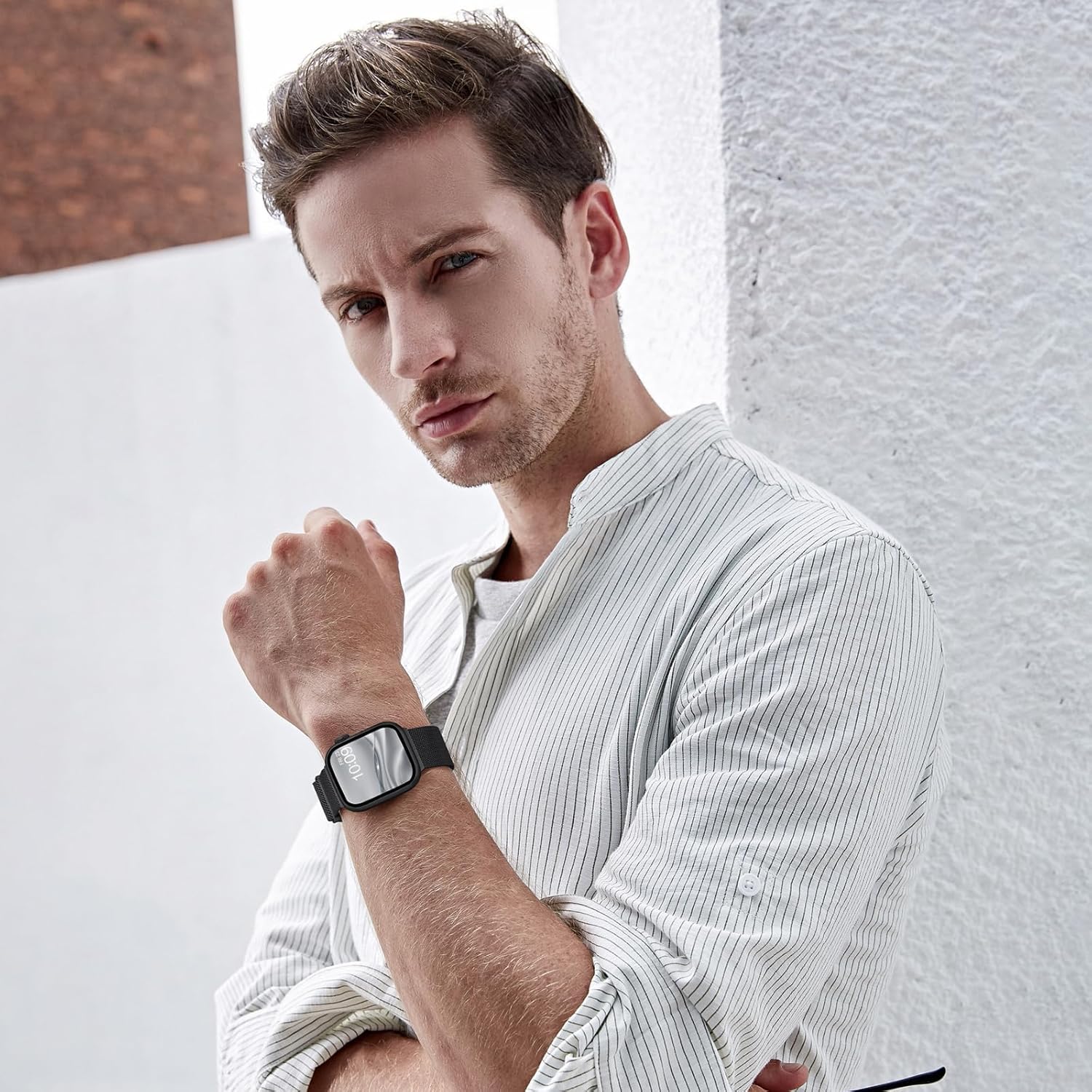 Thumbnail 6 de ORRLBB Magnetic Strap for Apple Watch (42–49mm): Versatile Stainless Steel Band with Adjustable Magnetic Clasp