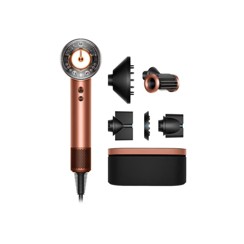 Detalle de Dyson Supersonic Nural Straight+Wavy 1600W: secador iónico con 4 temperaturas y 3 velocidades
