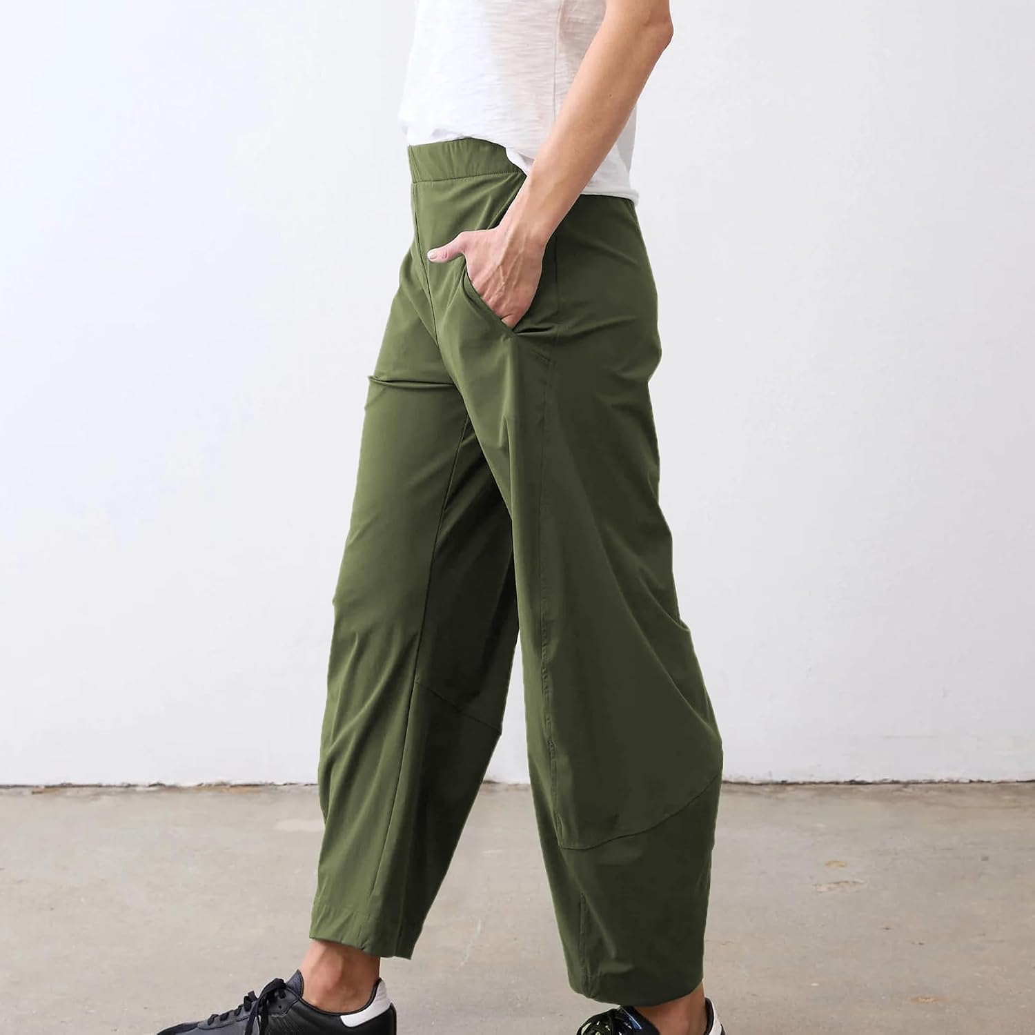 Thumbnail 6 de SeeLuNa Women Barrel Travel Pants with Hidden Elastic Waistband