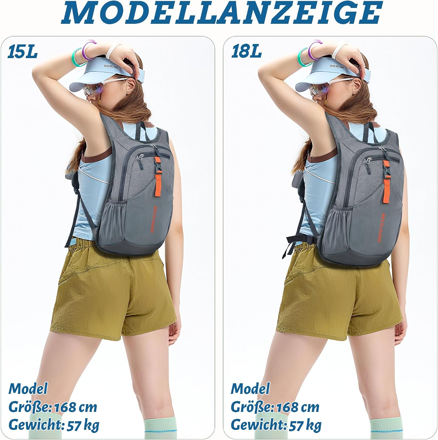 Thumbnail 4 de BECOJADDE 15L Wanderrucksack