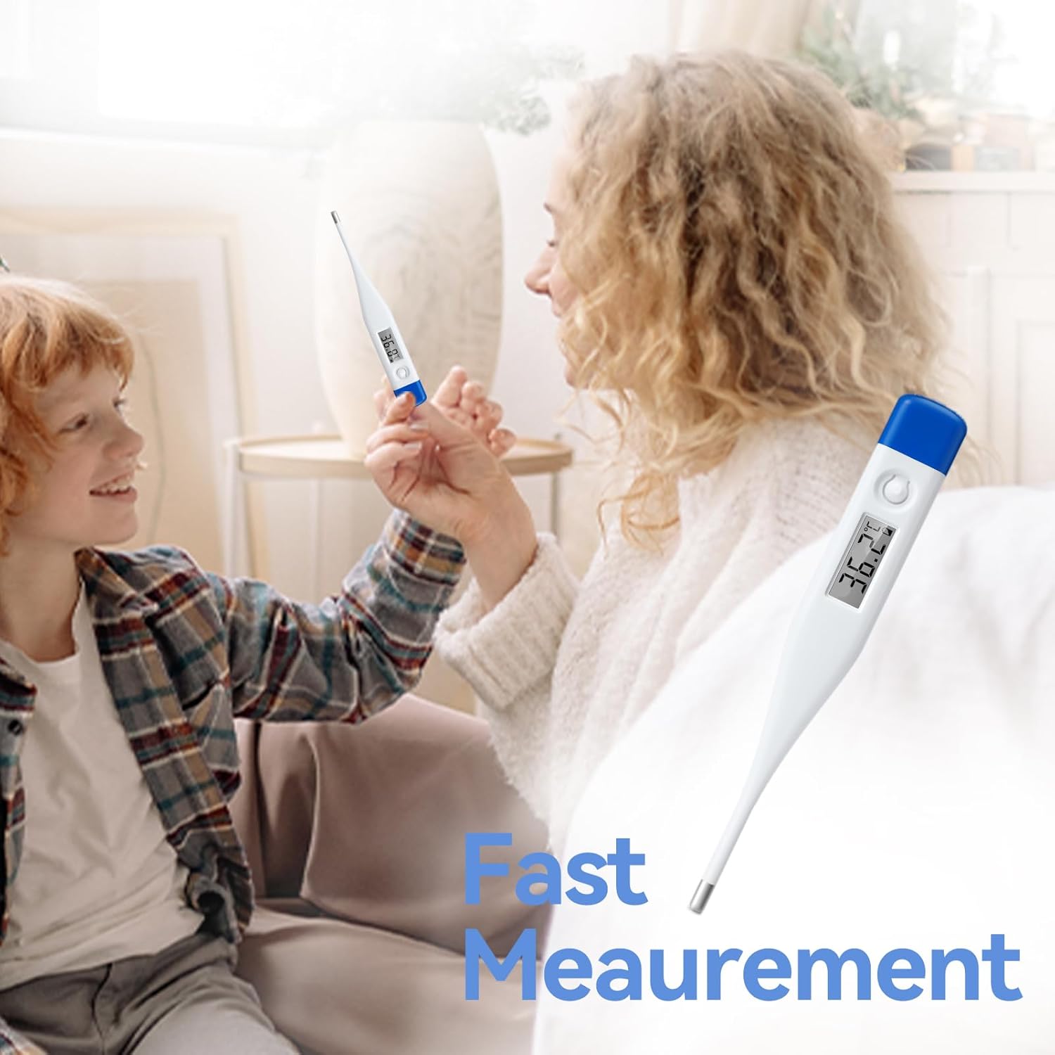 Thumbnail 4 de Berrcom Digital Thermometer for Adults and Babies (Oral, Underarm & Rectal) with Fever Alarm
