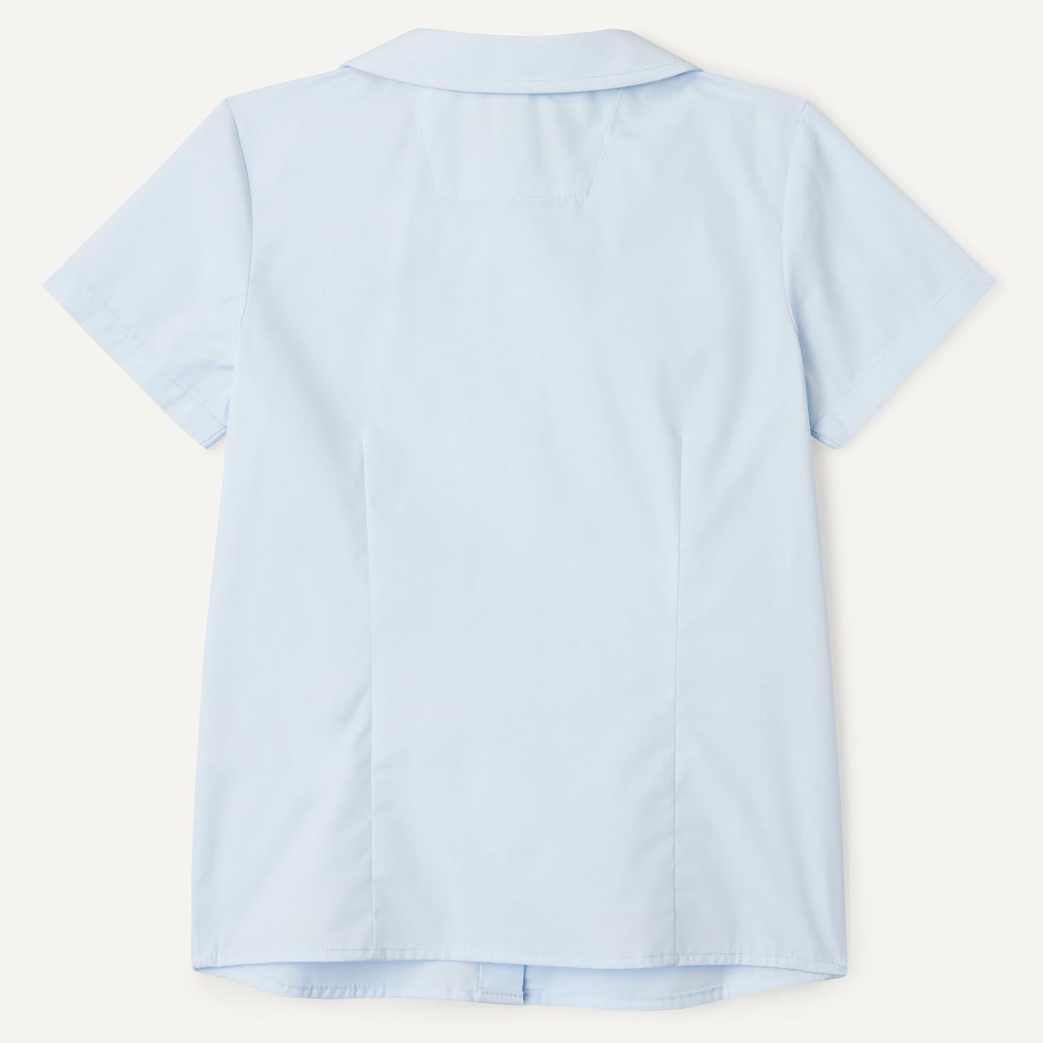 Detalle de Amazon Essentials Girls' Easy-Iron Short-Sleeve Peter Pan Collar School Uniform Shirt (Pack of 2)