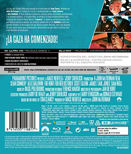 Thumbnail 2 de La Caza Del Octubre Rojo (4K Ultra-HD + BD) [Blu-ray] – Divisa Films