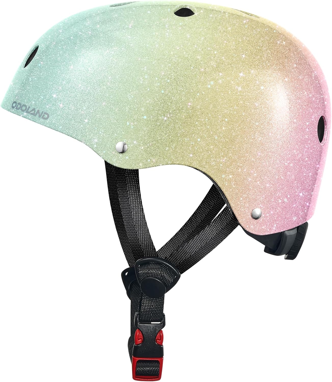Thumbnail 6 de Odoland Kids Bike Helmet for Ages 3-8 — Multi-Sport Sparkle Design, Adjustable Fit 48-54 cm