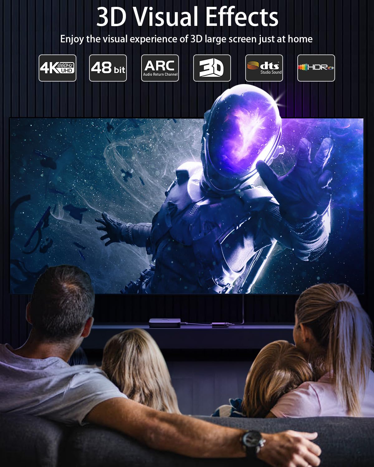 Detalle 2 de LEADSTAR HDMI Cable 4K 15 ft for 4K TV