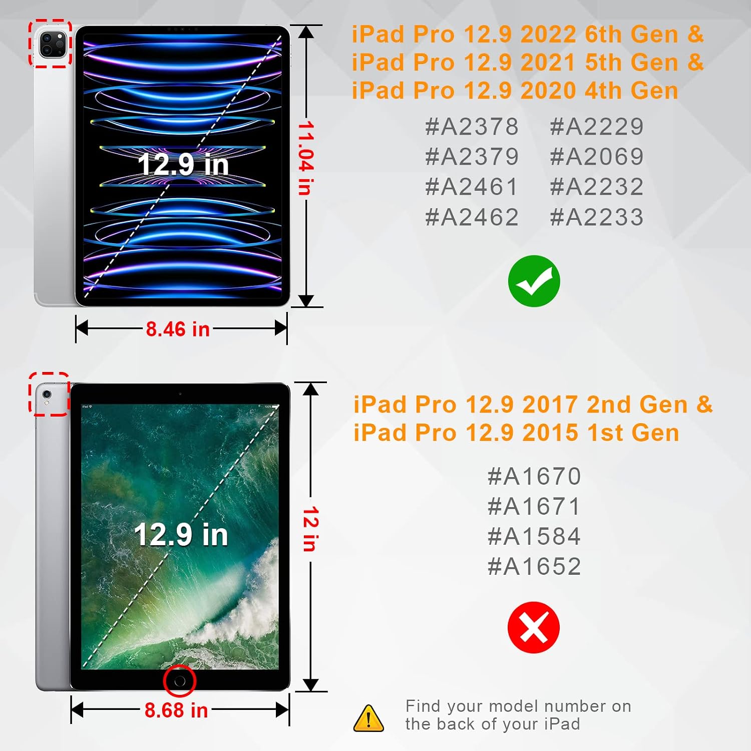 Thumbnail 1 de iPad Pro Hybrid Hülle 12,9 lila Marmor