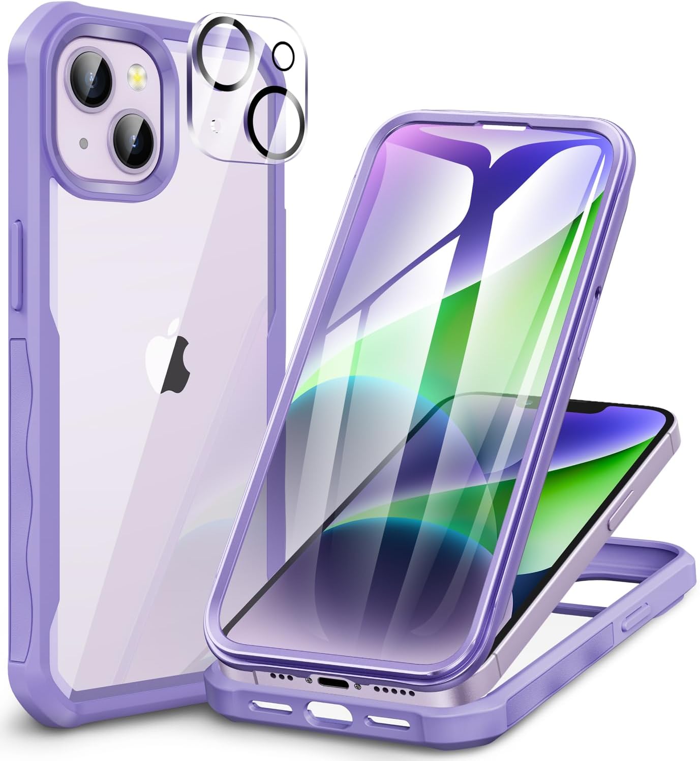 Detalle de iPhone 14 case with built-in 9H glass
