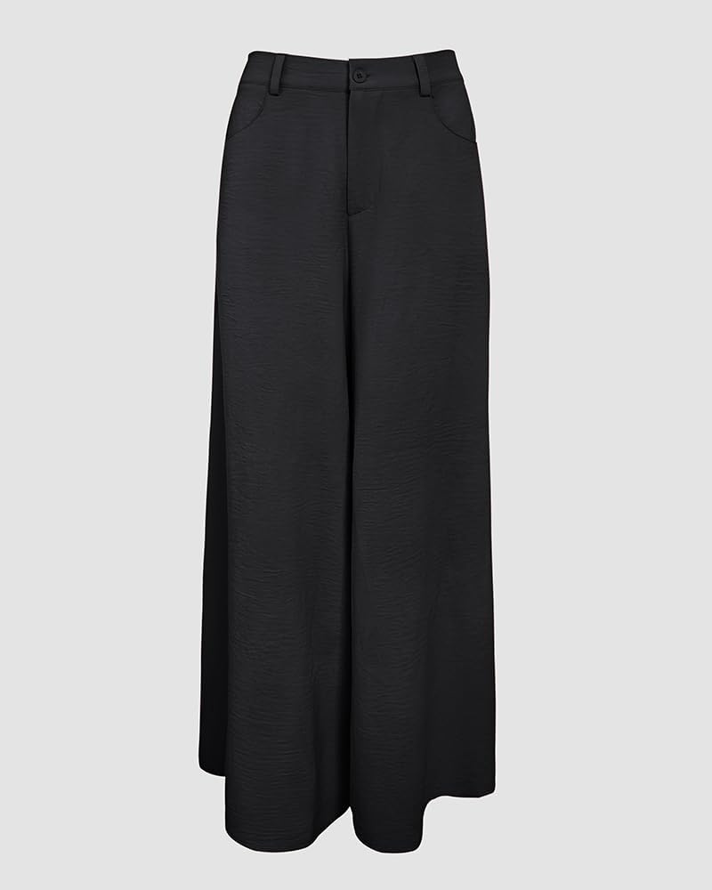 Detalle de CHICME Women’s Summer Off-Shoulder Top and Wide-Leg Pants 2-Piece Set for Vacation & Travel
