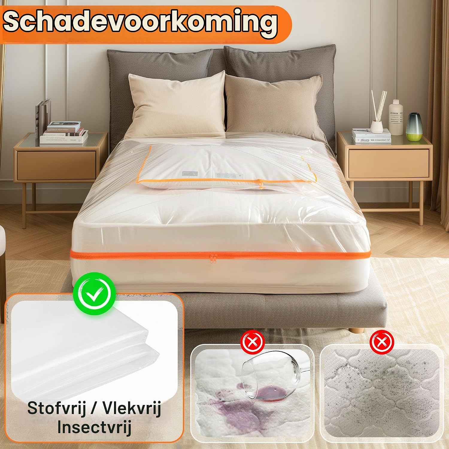 Detalle 2 de Zouway C-0085-01 matrashoes 140 x 200 x 30 cm van polyethyleen