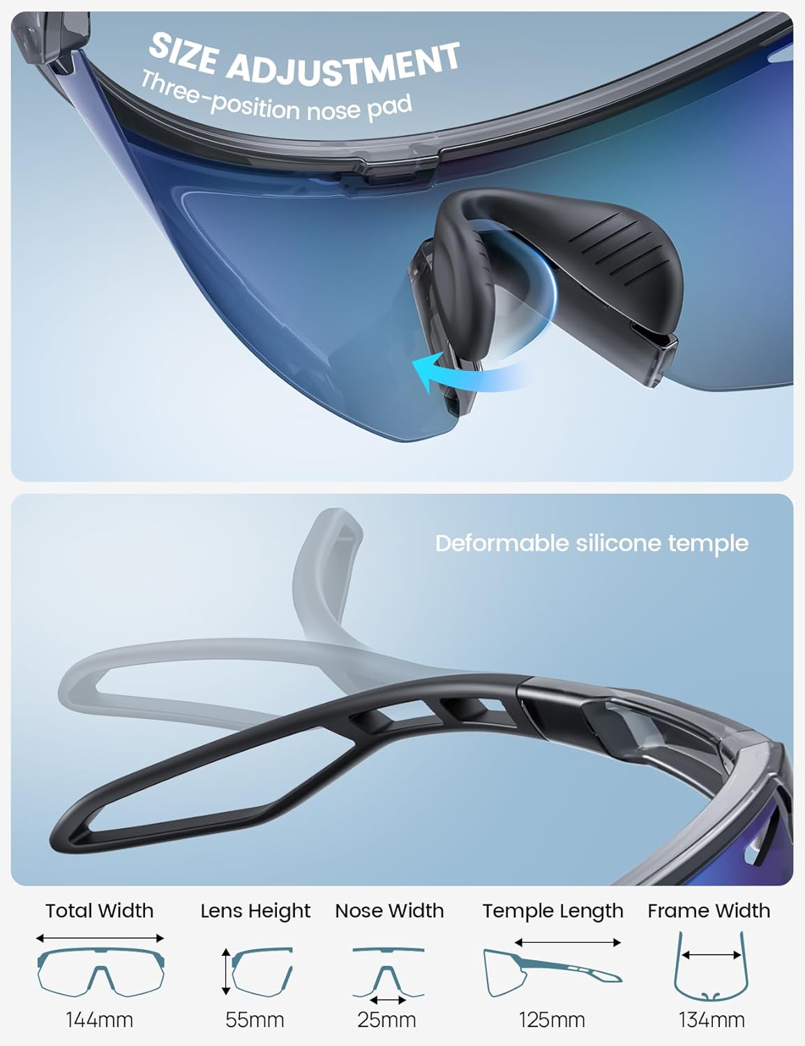 Thumbnail 5 de Lamicall Polarized Cycling Sunglasses 24g 🕶