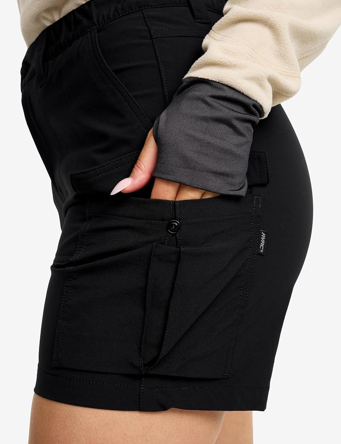 Thumbnail 5 de RevolutionRace Adventure Cargo Stretch Shorts da donna: bermuda trekking leggere con tasche