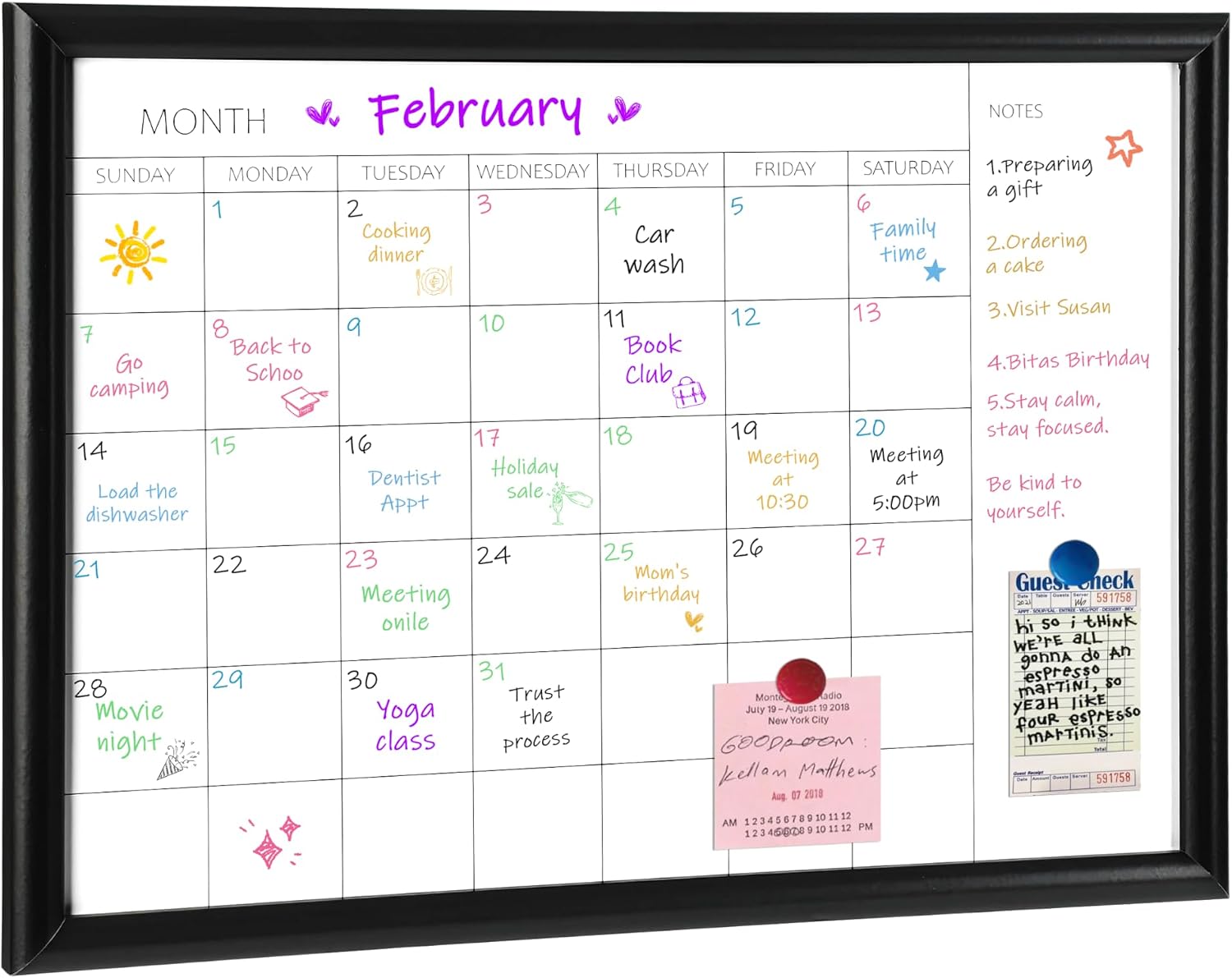Thumbnail 6 de Dry erase monthly calendar board, 30 x 40 cm