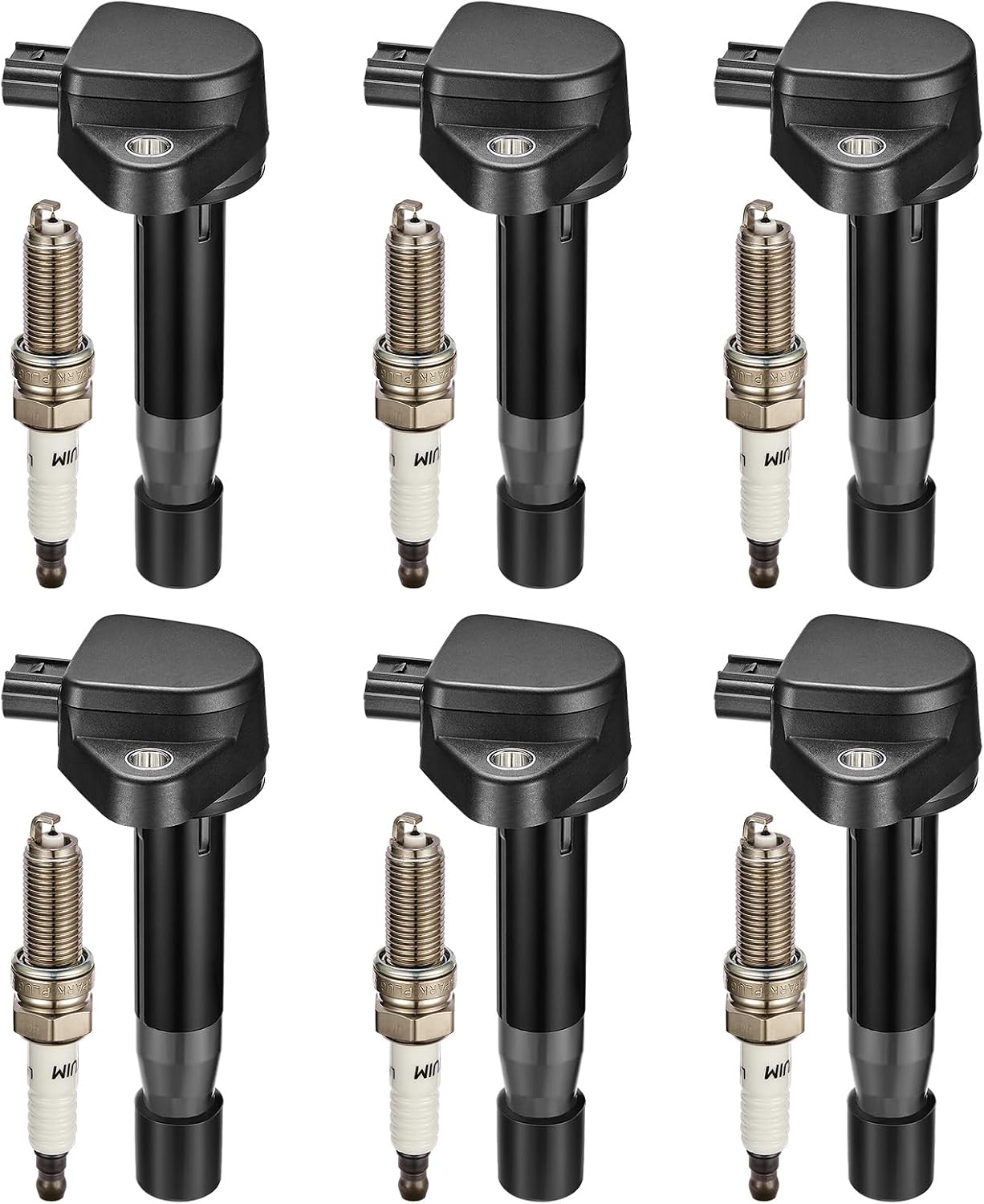 Detalle de BDFHYK UF603 Ignition Coils Set of 6 with Iridium Plugs