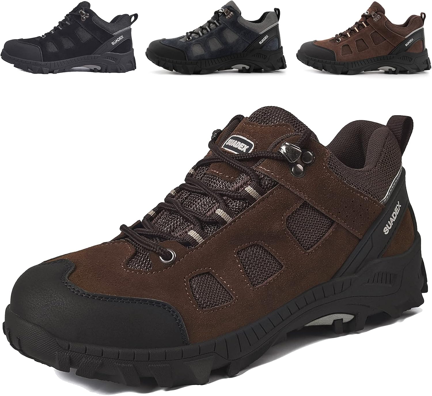 SUADEX Sicherheitsschuhe – Leichte, atmungsaktive Stahlkappenschuhe für Herren und Damen (EU 37–48)