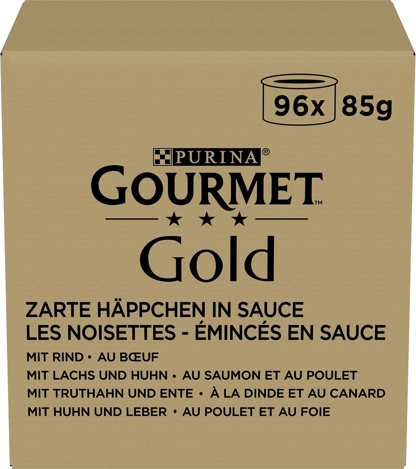 Detalle de Gourmet Gold Zarte Häppchen Katzenfutter 85 g 🐱